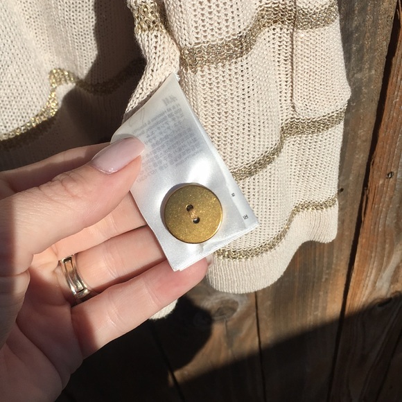 H&M gold and cream cardigan - Picture 6 of 7